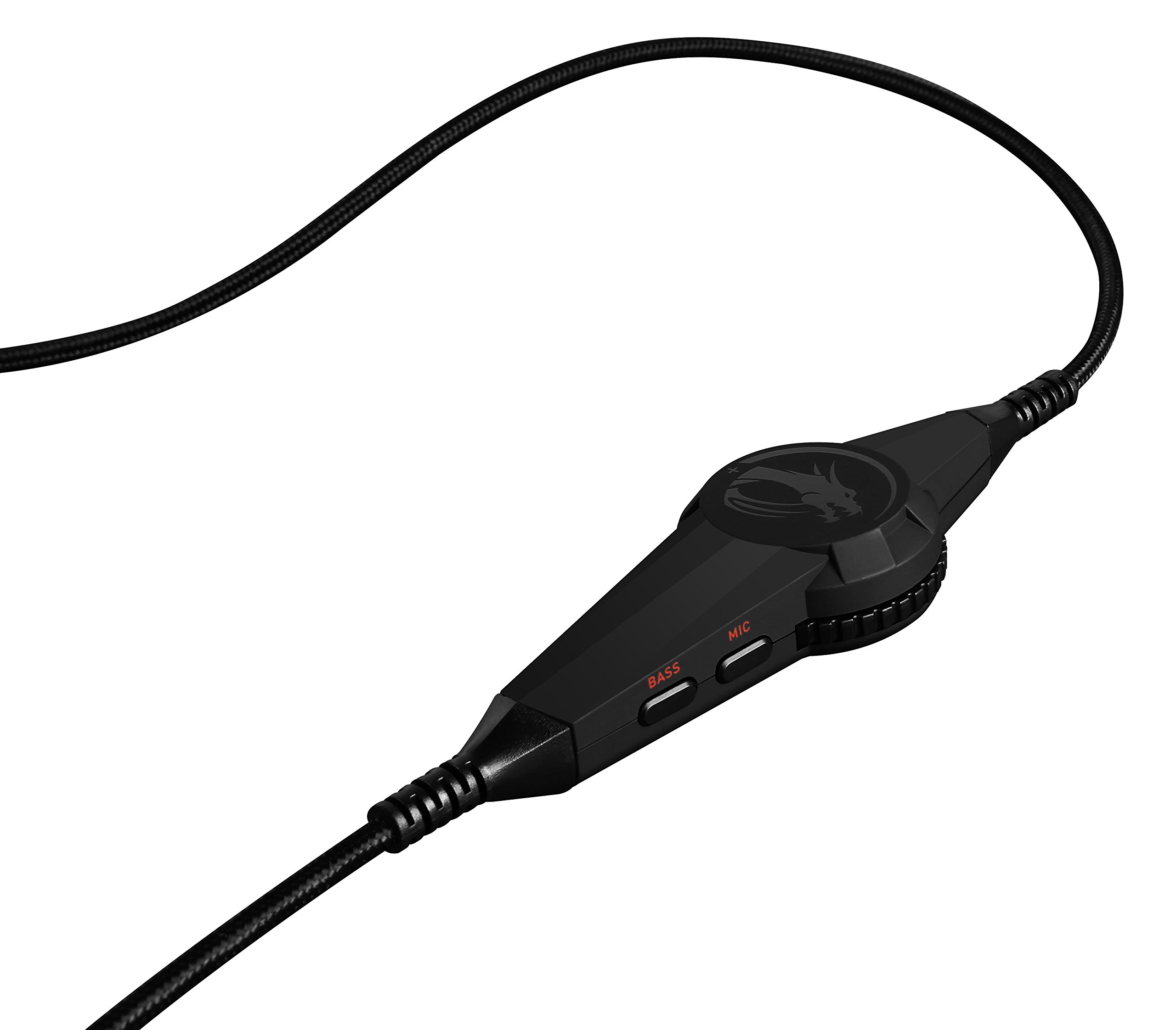 MSI DS502 Gaming Headset with 7.1 Virtual Surround Sound, Ergonomic Design & Noise-Canceling Mic for PC, Mac - Perfect for FPS Games, Streaming & Online Meetings