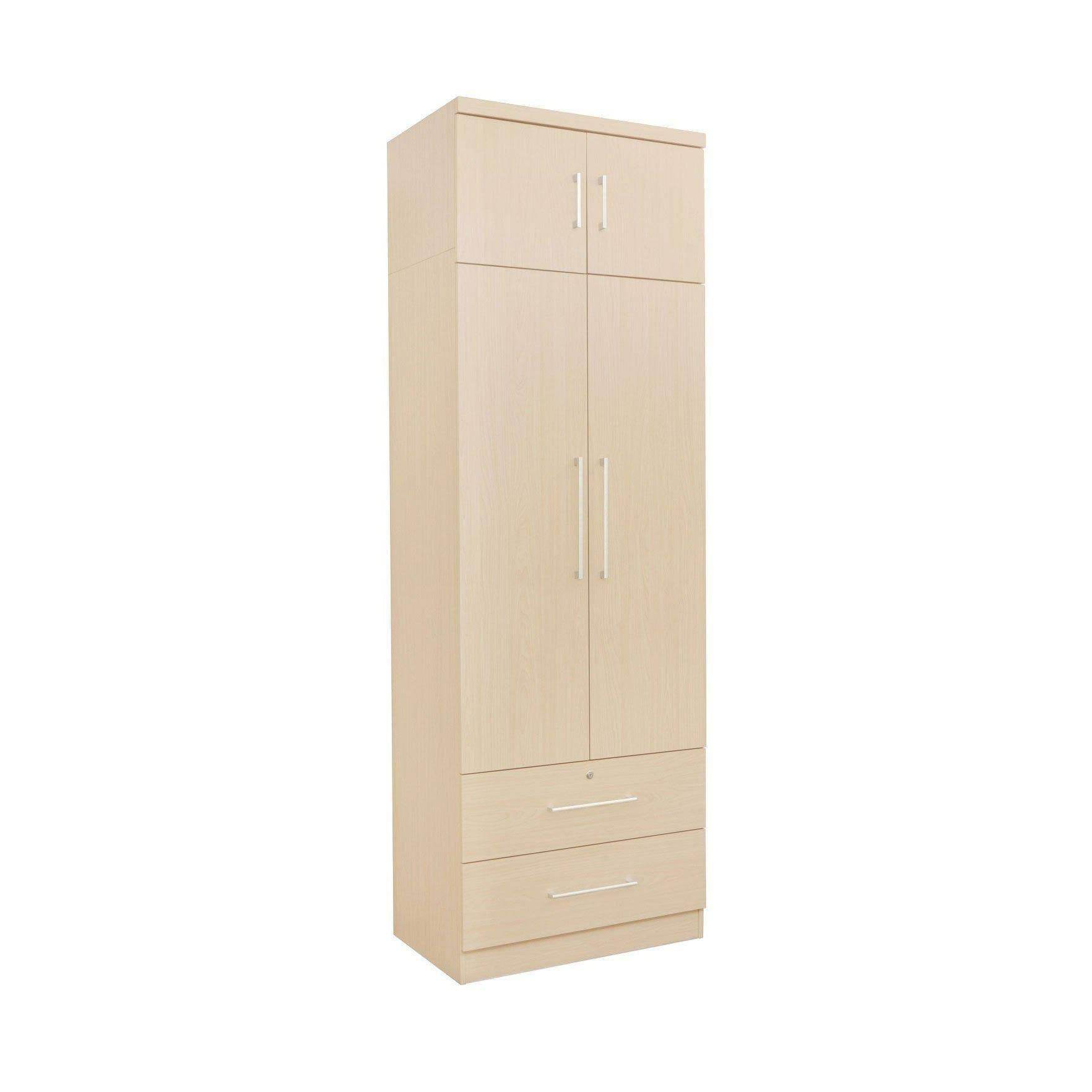 Durante Open Door Wardrobe with Top - Spacious Closet Organizer for Bedroom, Walk-in Closet & Dorm Room Storage Solution