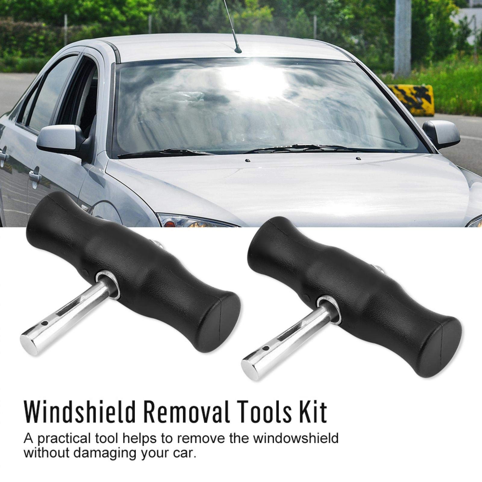 Windshield Removal Tool Kit - Car Glass Cutting Wire with Handles for Rear Slider Truck Window & Windscreen Replacement | Professional Auto Glass Repair Equipment for DIY & Mechanics