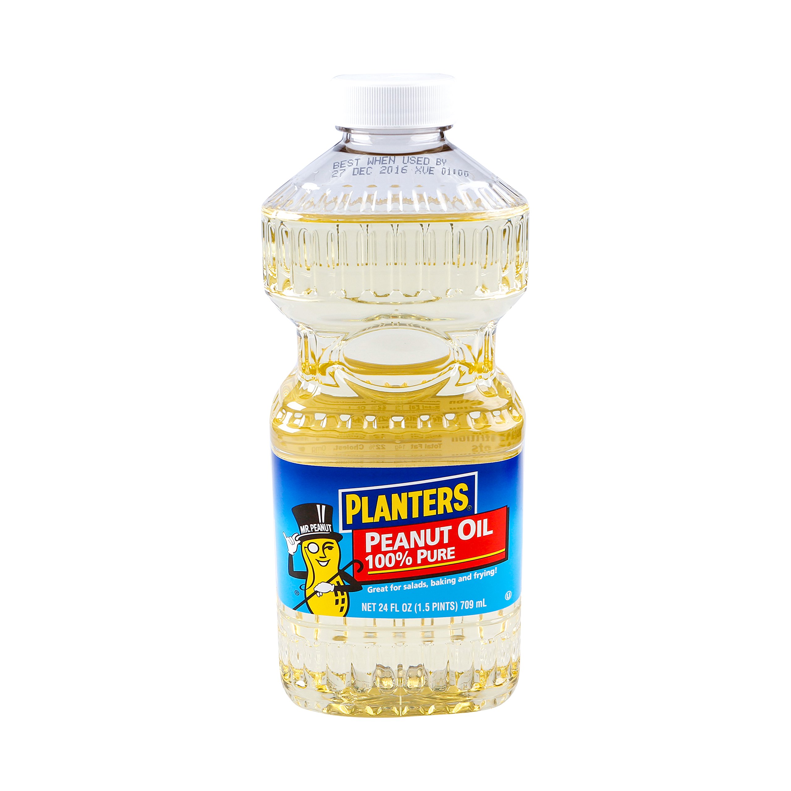 Planters Peanut Oil 24 oz - 100% Pure Peanut Oil for Cooking, Frying & Baking - Healthy & Natural Cooking Oil for Asian Cuisine, Stir Fry & Deep Frying