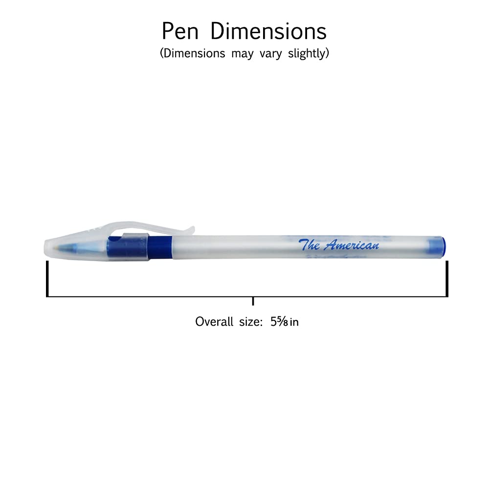 EZPENCILS & GIFTS – Custom Engraved Pens – Translucent Plastic Body with Blue Grip – Bulk Pack of 70 Personalized Pens for Office, School, Promotions & Corporate Gifts