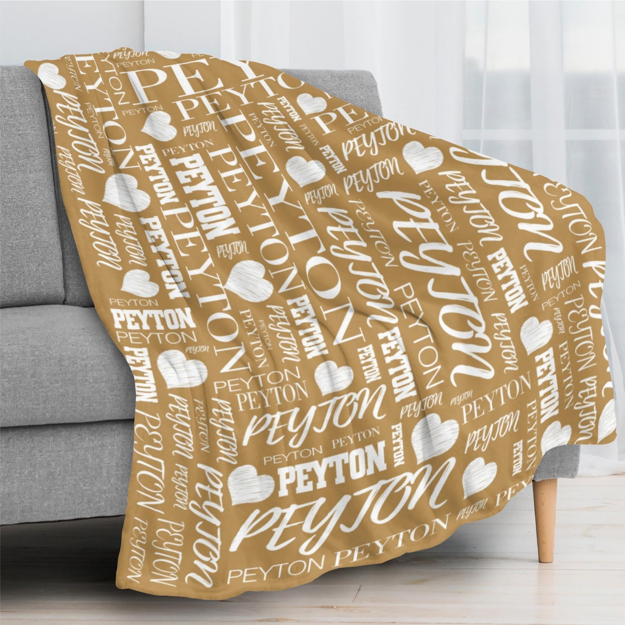 Personalized Name Blanket - Custom Throw Blanket for Girls, Boys & Adults - 30