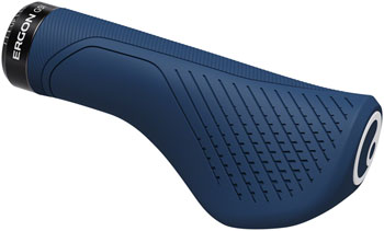 Ergon GS1 Evo Grips - Large Size, Nightride Blue - Premium Comfort Bike Handlebar Grips for Mountain Bikes & Road Cycling