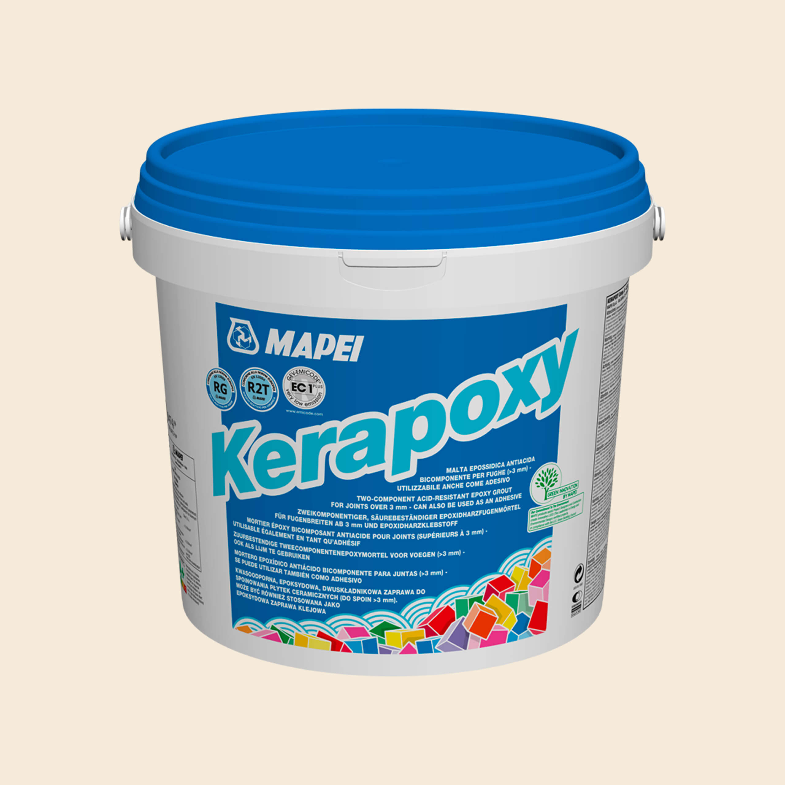 Mapei Kerapoxy 10Kg Epoxy Grout - Jasmine 130 - High-Strength Waterproof Tile Grout for Bathroom, Kitchen & Flooring - Perfect for Showers, Backsplashes & Pool Tiles