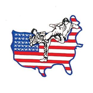 Custom USA Martial Arts Patch - Embroidered Karate, Taekwondo & MMA Patches for Uniforms & Gi - Perfect for Dojo, Tournaments & Training