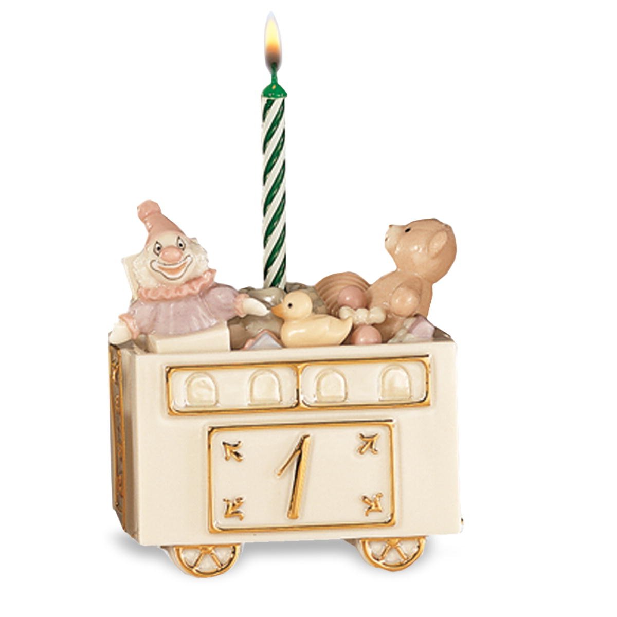 Lenox Fantastic First Birthday Car - Personalized Baby's 1st Birthday Gift for Boys & Girls | Keepsake Collectible Toy Car | Perfect for Birthday Parties, Photo Props, and Nursery Decor