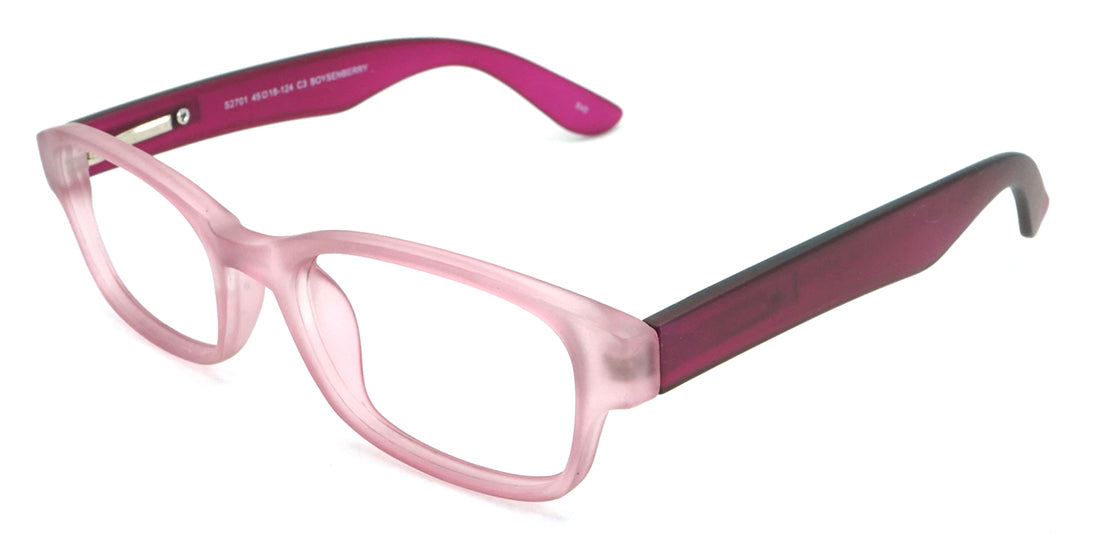 Kids Plastic Eyeglasses S2701 - Pink Frame for Boys & Girls | Perfect for Dress-Up, Costumes, and Role Play