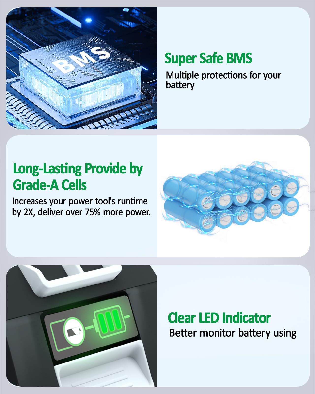 24V 6.5Ah Replacement Battery for Bissell Cleanview XR & XR Pet Series Vacuum - Compatible with Bissell Models 3789U, 3797V - Long-Lasting Power for Deep Cleaning Carpets & Pet Hair Removal