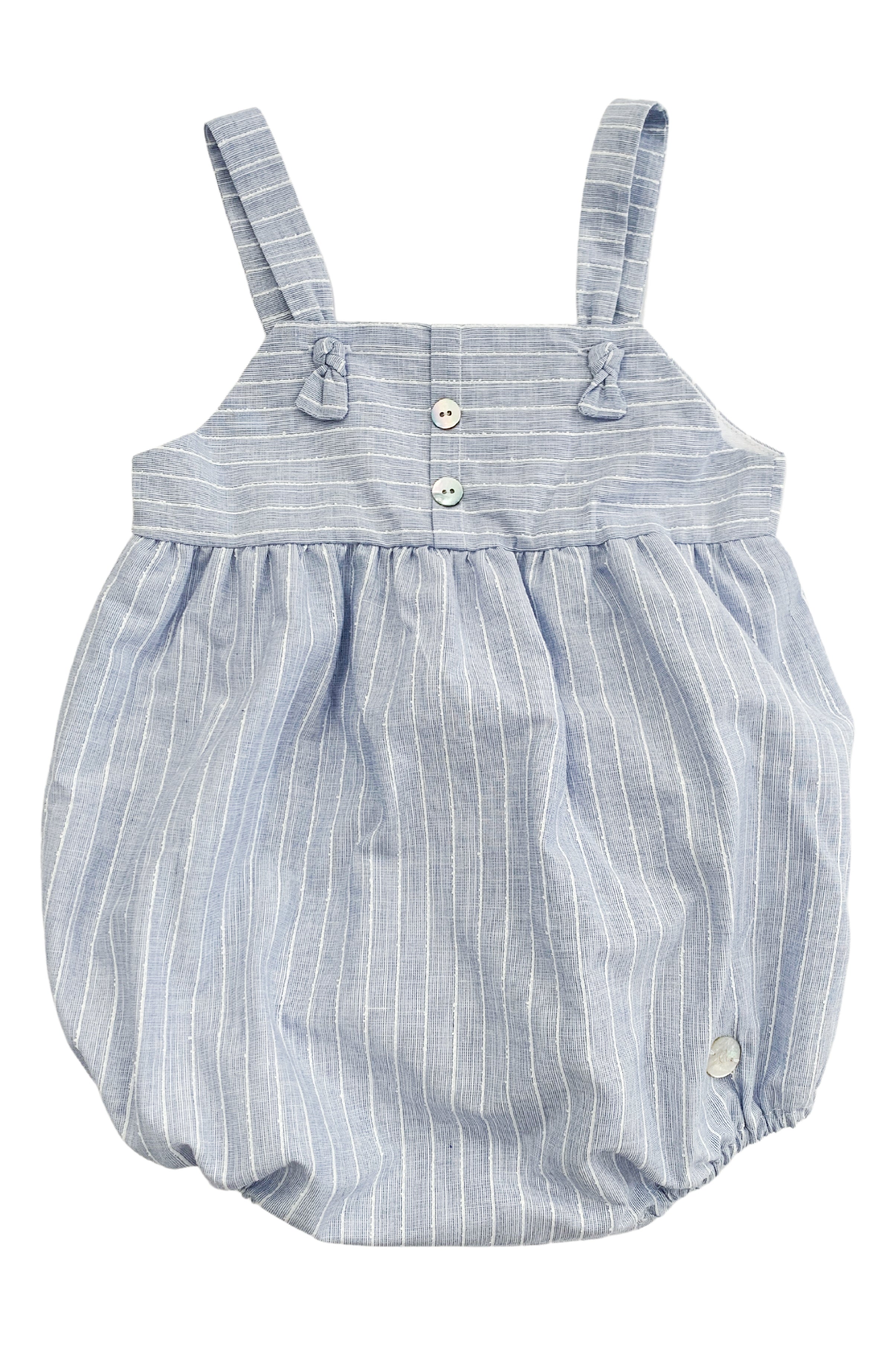 Remi Blue Striped Romper for Women - Stylish Summer Jumpsuit with Pockets | Perfect for Beach, Vacation & Casual Outings