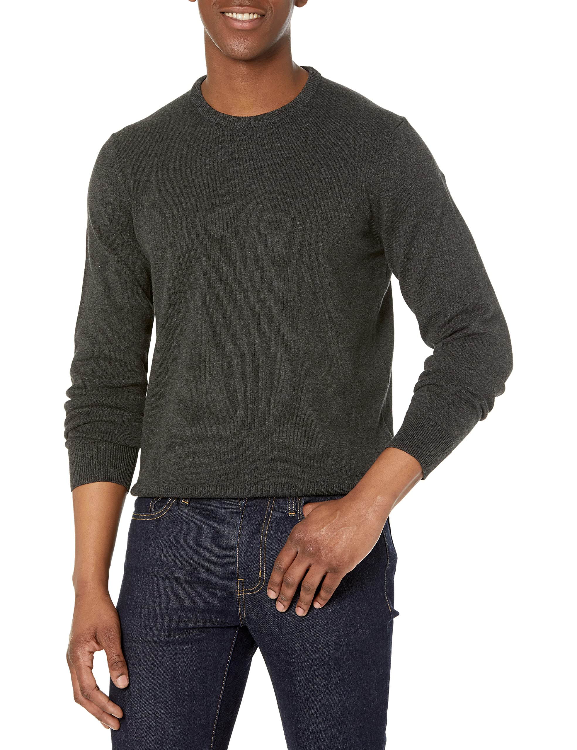 Amazon Essentials Men's Classic Crewneck Sweater - Soft Casual Knit Pullover for Men (Big & Tall Sizes Available) - Perfect for Office, Fall Layering & Weekend Outfits