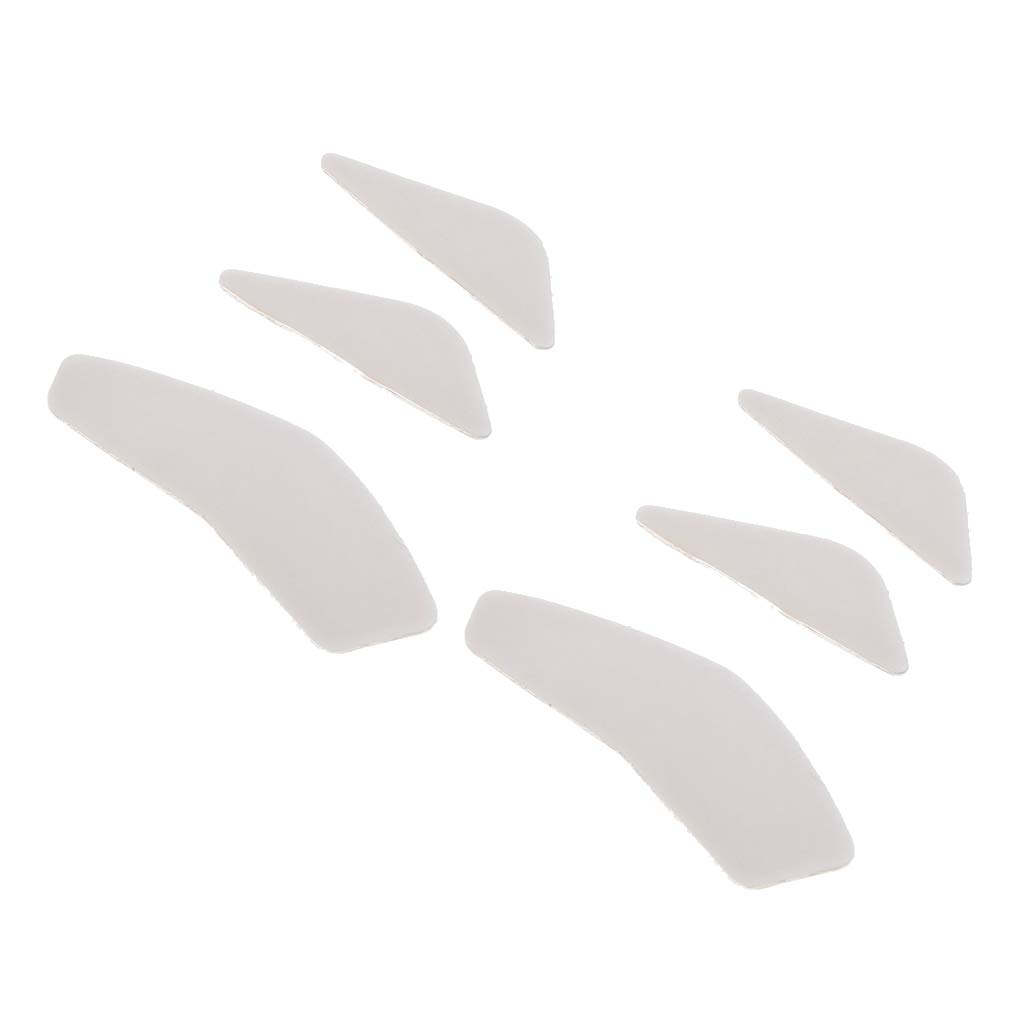 Tiger Gaming Mouse Feet Skates - 2 Sets/Pack, White Teflon Glides with Curve Edge for SteelSeries Rival 600 Wired Gaming Mouse | Smooth Tracking & Enhanced Control for FPS, MOBA & Esports Gaming