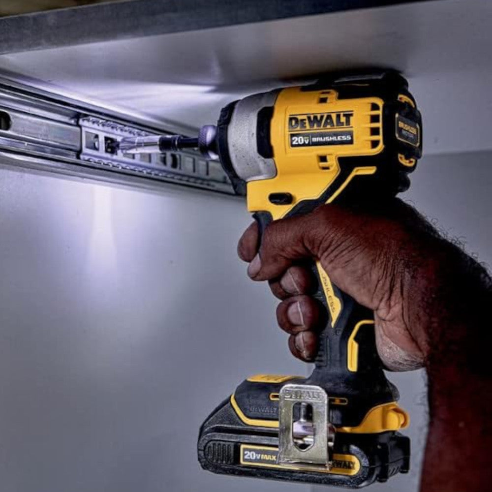 DEWALT DCF809C1 20V MAX Compact Brushless Impact Driver (Refurbished) - Powerful Cordless Tool for DIY & Professional Use - Includes DEWALT Warranty - Perfect for Construction, Woodworking & Home Improvement Projects