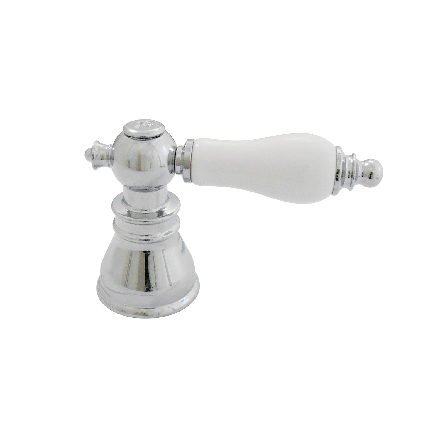 American Patriot FSCH1971APLH Porcelain Lever Handle (Hot Side) - Polished Chrome Finish for Kitchen & Bathroom Faucets | Durable & Stylish Sink Fixture
