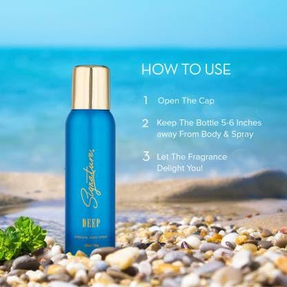 SIGNATURE Golden Deep Perfume Body Spray & Deodorant for Men and Women - 240ml (Pack of 2) | Long-Lasting Fragrance for Daily Use, Gym, Office & Special Occasions