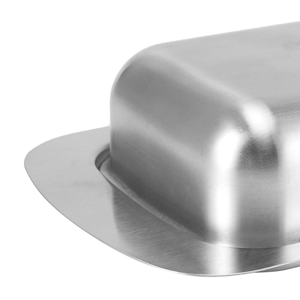 Stainless Steel Butter Dish with Lid - Airtight Butter Container for Kitchen & Restaurant Use - Perfect for Home, Dining, and Food Storage