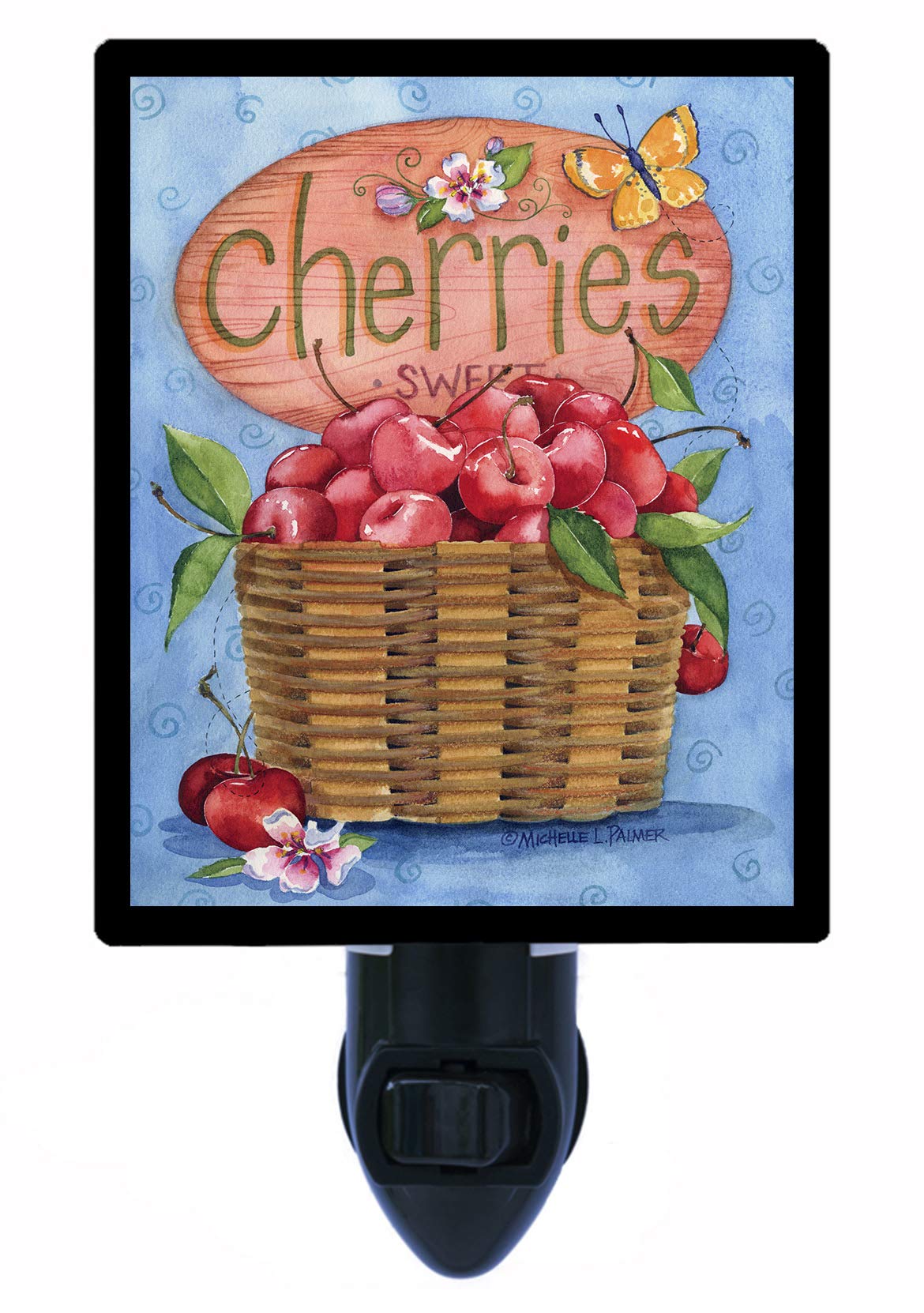 LED Cherry Night Light - Decorative Photo Lamp for Bedroom, Kitchen, Nursery | Sweet Fruit-Themed Dimmable Nightlight for Kids & Adults