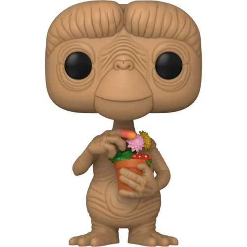 E.T. The Extra-Terrestrial 40th Anniversary Pop! Vinyl Figure with Flowers - Collectible Movie Memorabilia for Home Decor, Gifts, and Pop Culture Fans