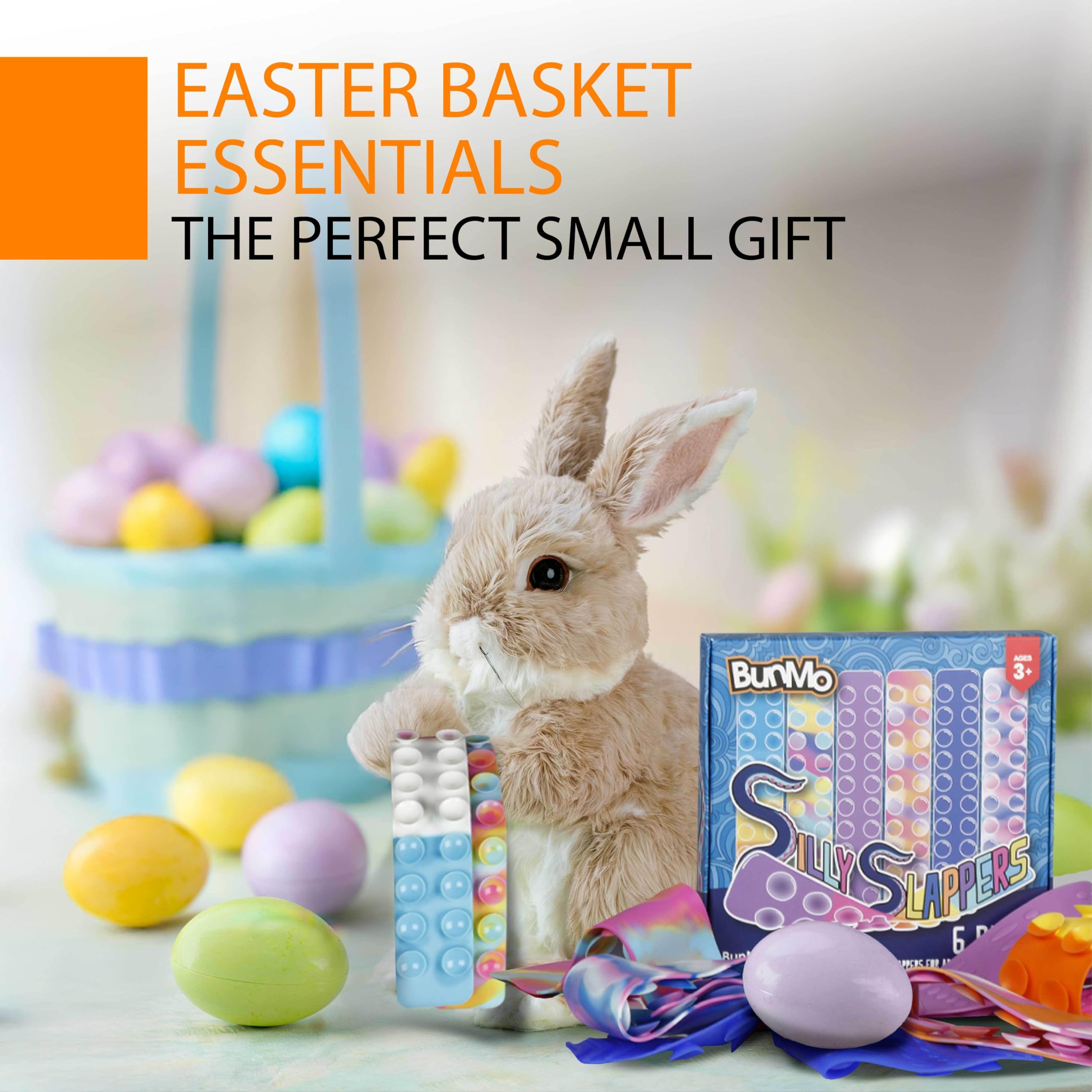 BUNMO Easter Basket Essentials - 6 Pack Stretchy Sensory Strings for Kids - Fidget Toys for Stress Relief & Focus - Non-Mouthable Safe Toys Age 3+ - Perfect for Easter Basket Stuffers, Classroom Rewards & Sensory Play Therapy