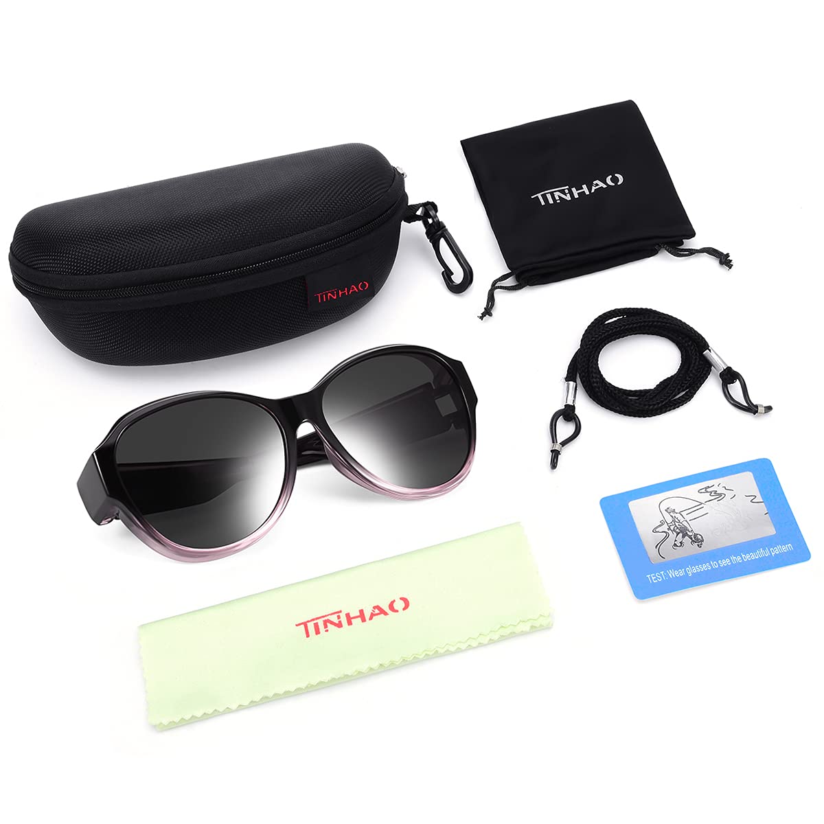 Oversized Fit Over Sunglasses for Women & Men - Polarized Lenses with 100% UV Protection - Perfect for Driving, Outdoor Sports & Everyday Wear