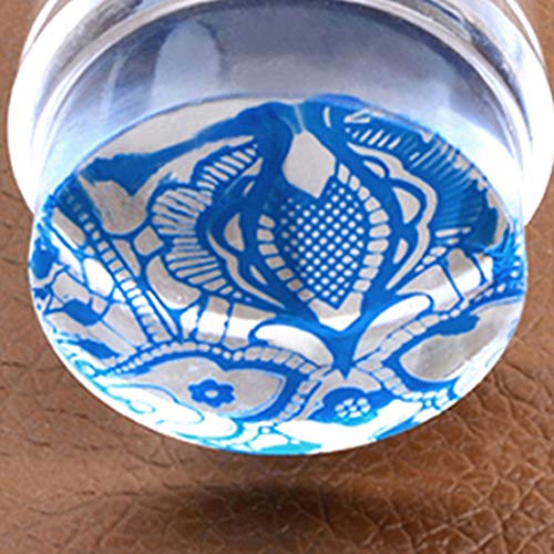 Clear Nail Stampers & Scrapers Set - Mini DIY Nail Art Image Plate Transfer Tool for Professional Manicures | Perfect for Salon, Home Use & Nail Art Enthusiasts