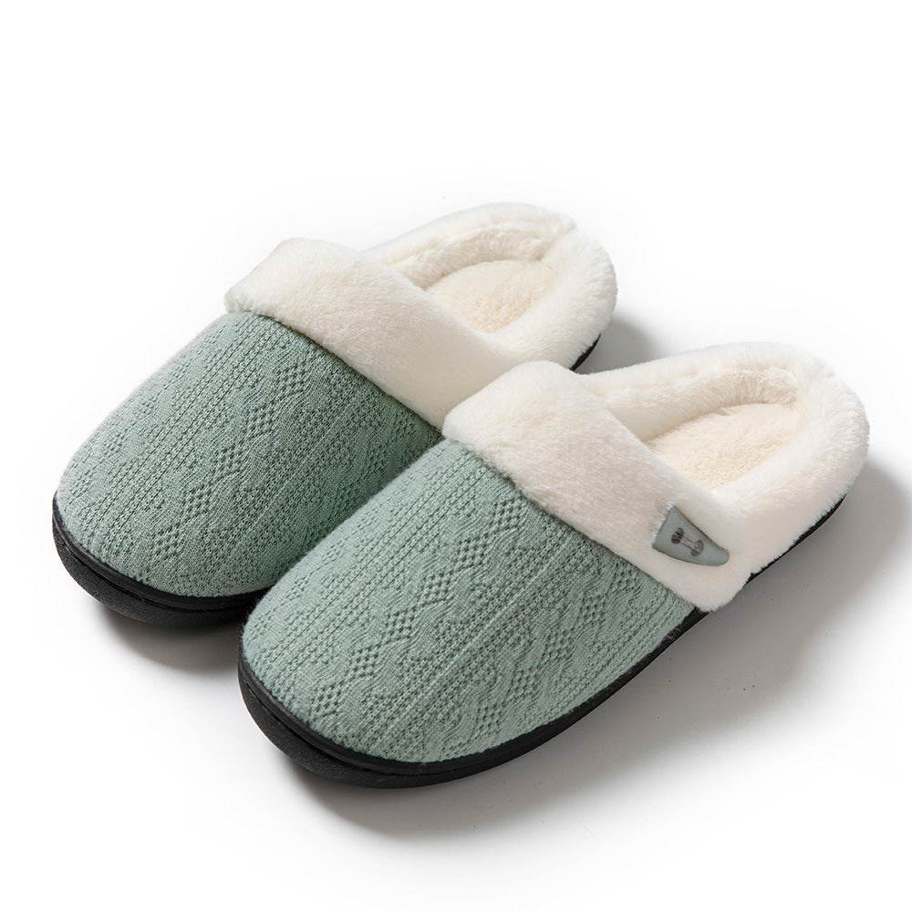 FluffKnit Cozy Plush Slippers for Women & Men - Ultra Soft Fuzzy Indoor House Shoes for Winter Comfort - Perfect for Home, Lounge & Relaxation