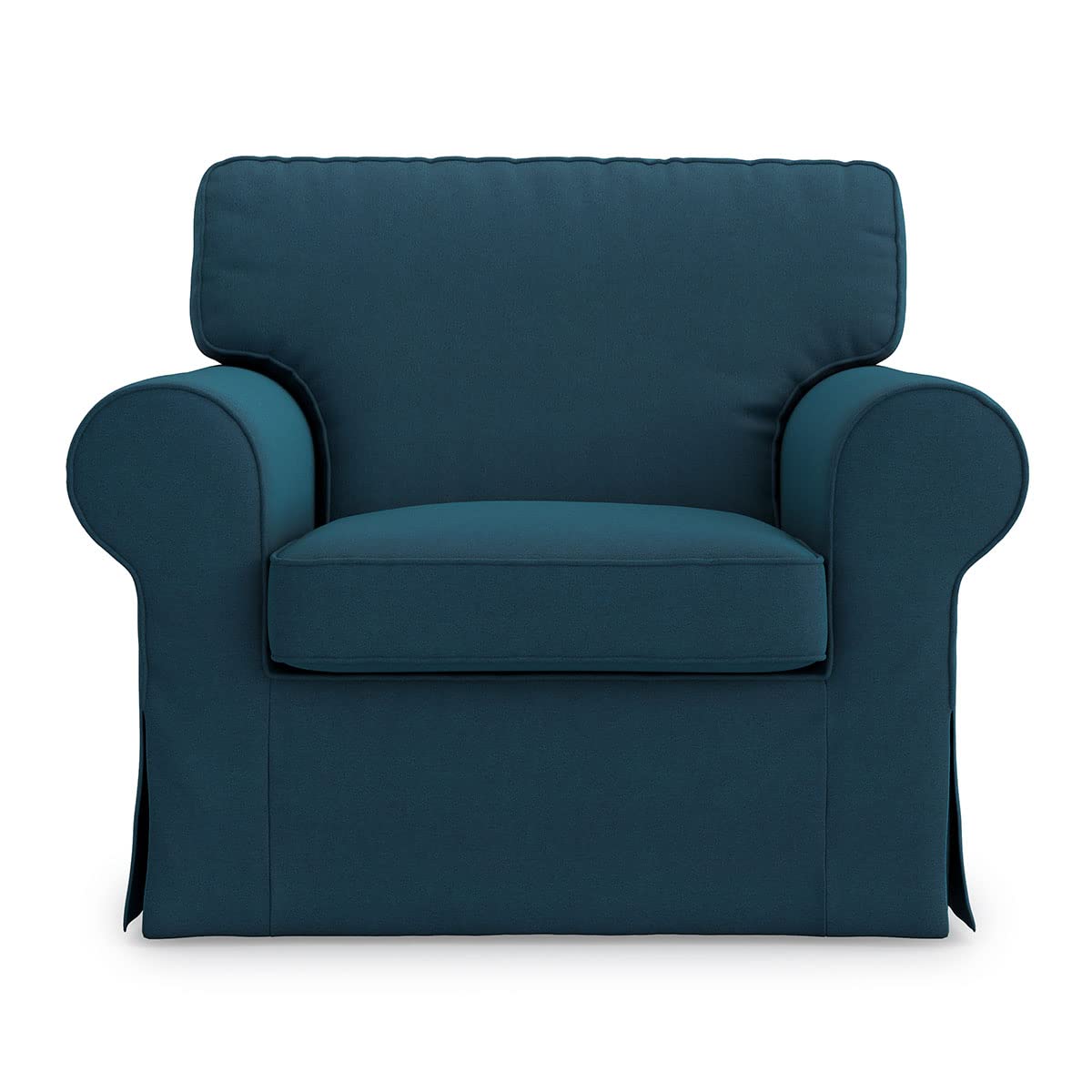 Ektorp Chair Cover Replacement for IKEA Ektorp Armchair - Dark Ocean Slipcover | Sofa & Chair Protector for Living Room, Bedroom & Office Use