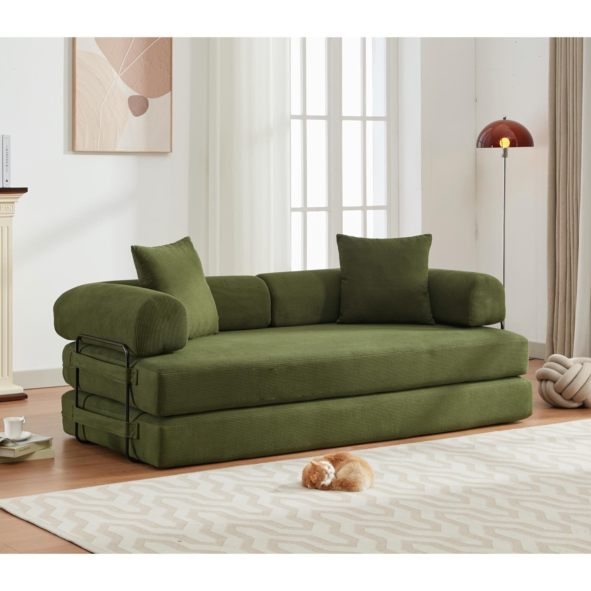 4 in 1 Convertible Sleeper Sofa Bed - 78.5