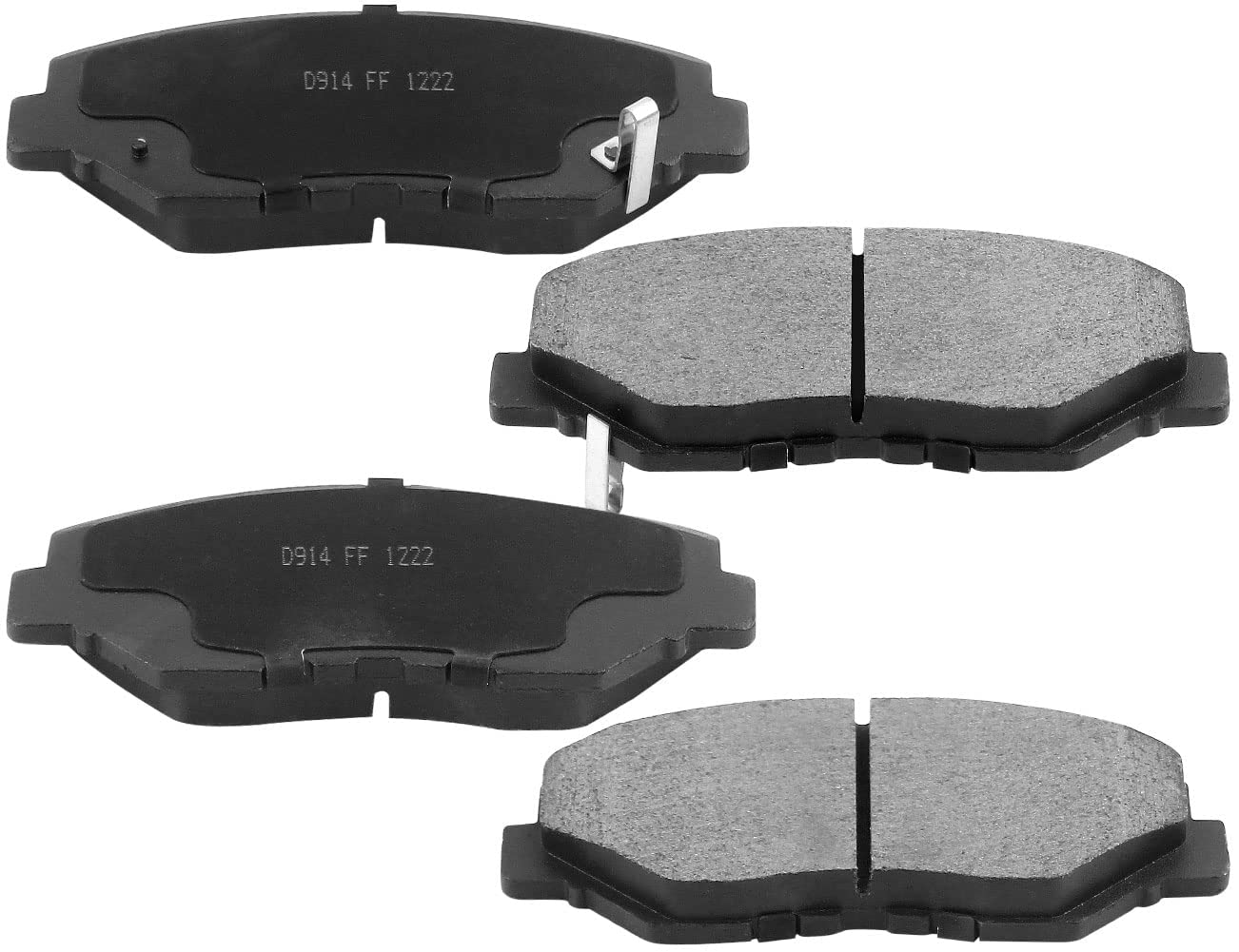High-Performance 282mm Front Brake Pads & Rotors Kit for Acura ILX, Honda Civic/Accord/Element/CR-V - Includes Ceramic Pads, Brake Cleaner & Fluid | Smooth Stopping Power for City Driving & Highway Commutes