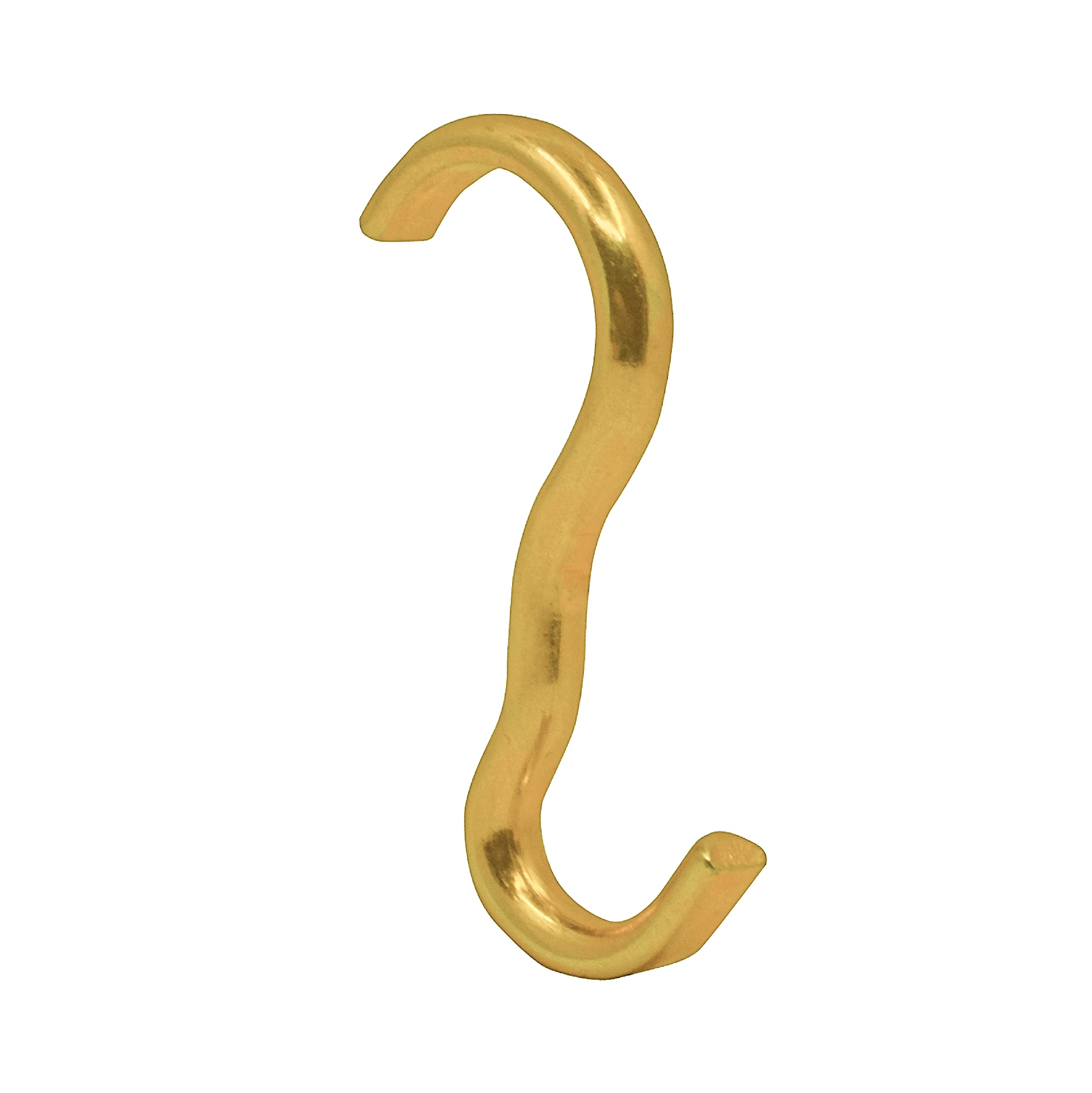 Narrow Picture Rail Hooks Brass Finish - 10 Pack - Heavy Duty Molding Hooks for Hanging Frames, Artwork, and Mirrors - Perfect for Home Decor and Gallery Displays
