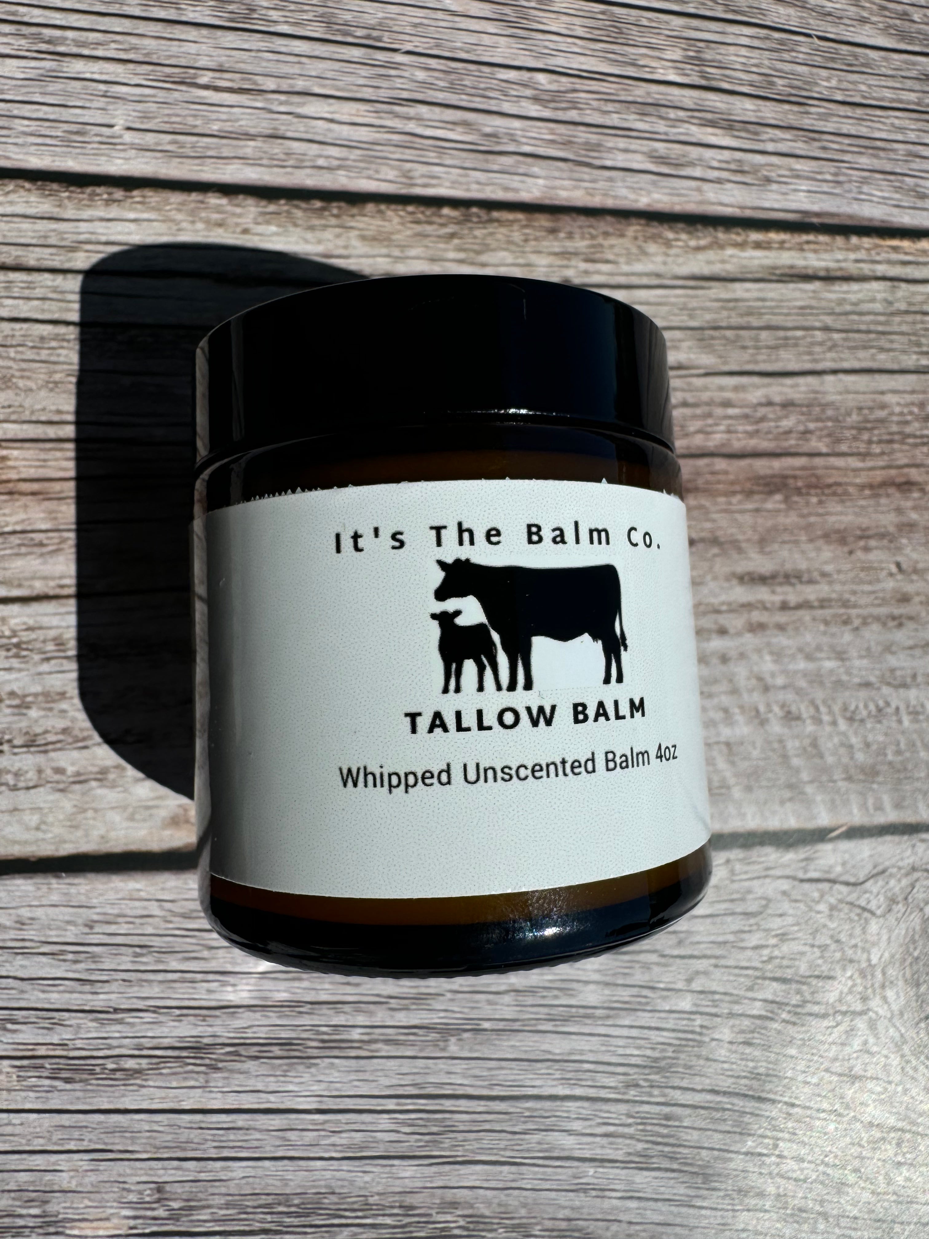 4oz Whipped Unscented Tallow Balm - Organic Skincare for Dry Skin, Face & Body Moisturizer - Perfect for Eczema, Psoriasis & Sensitive Skin Care