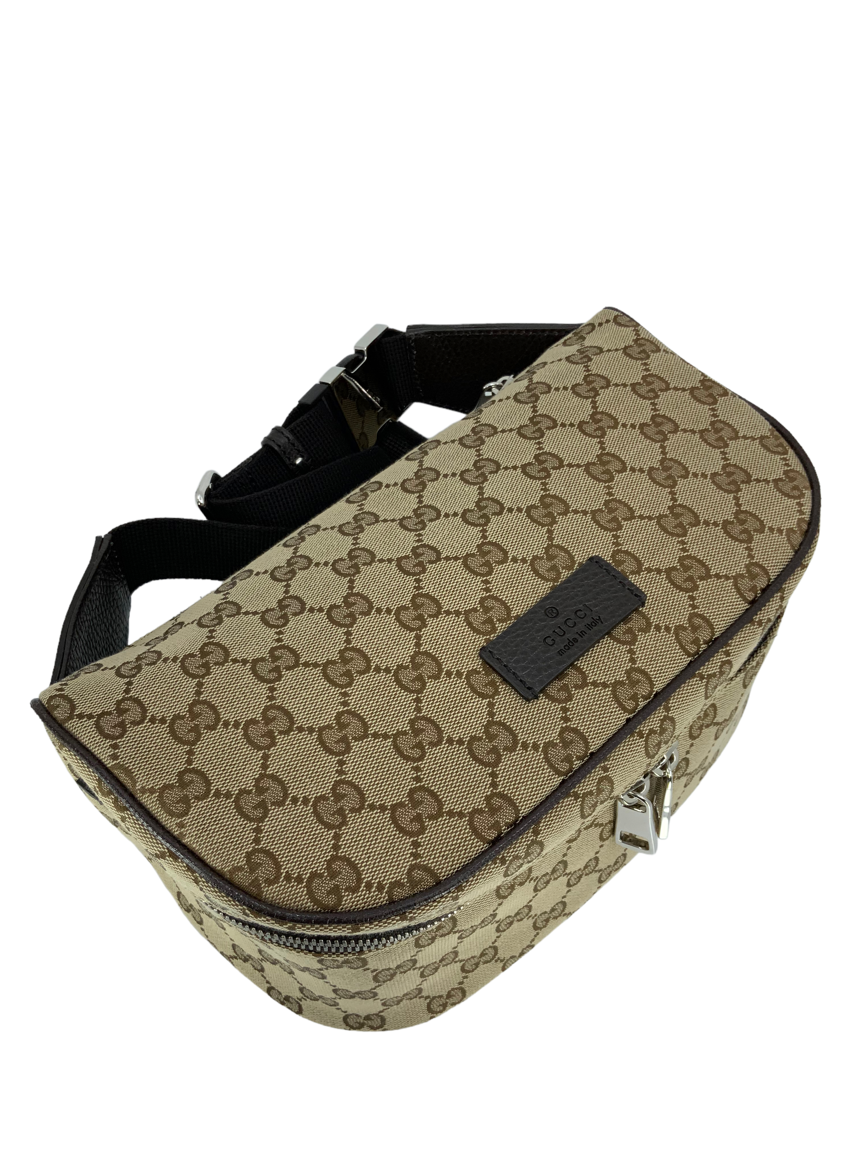 Gucci GG Monogram Canvas Waist Pouch - Luxury Crossbody Bag for Women & Men | Perfect for Travel, Concerts & Everyday Use