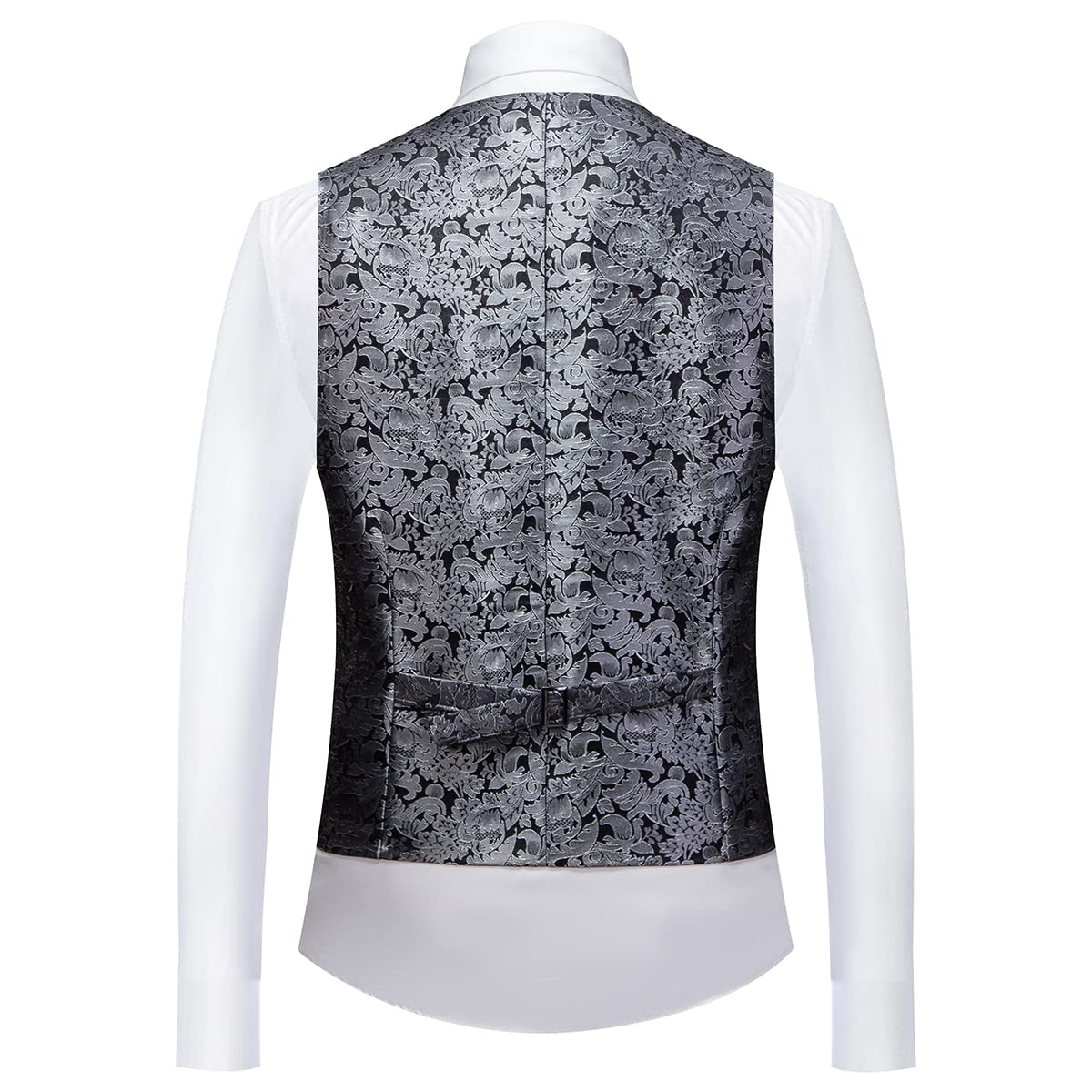 Men's Slim Fit 3-Piece Tuxedo Suit Set with Shawl Lapel & Paisley Design - Formal Skinny Fit Wedding & Prom Suit for Groom, Best Man, and Special Occasions