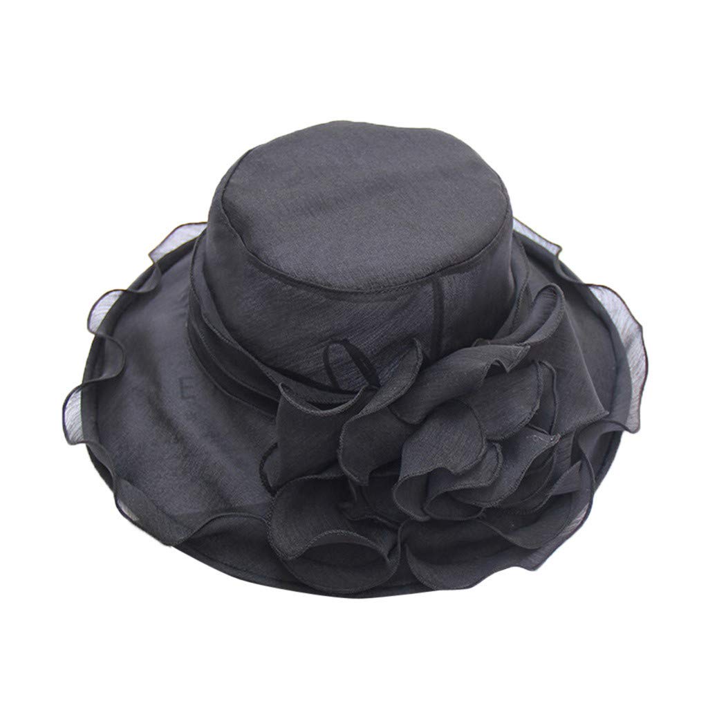 Elegant Organza Bridal Hat for Women - Church, Derby & Tea Party