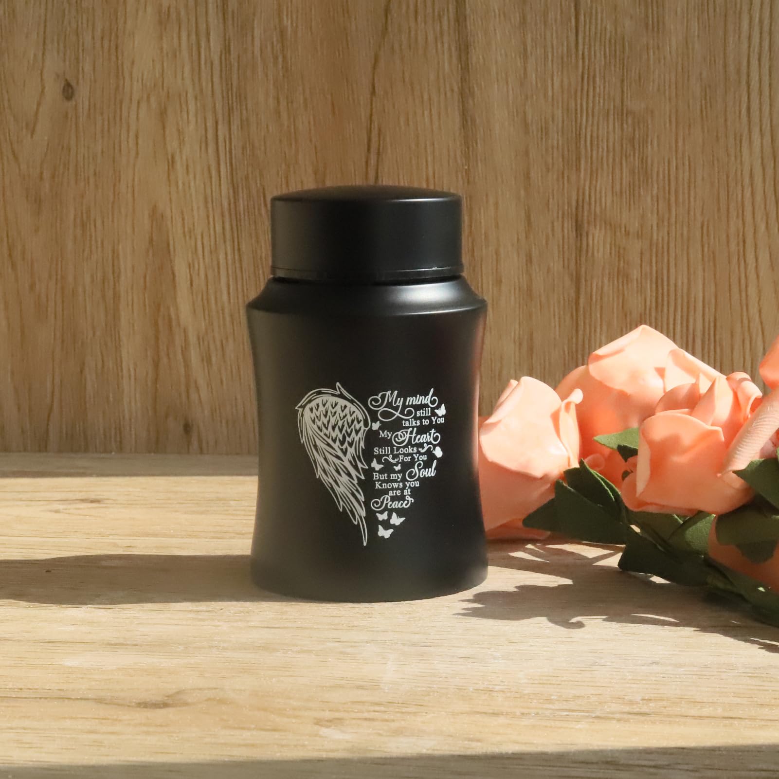 4.5 Inch Small Stainless Steel Cremation Urn for Human Ashes - Mini Keepsake Memorial Urn Container - Perfect for Home Display, Travel, or Scattering Ceremonies