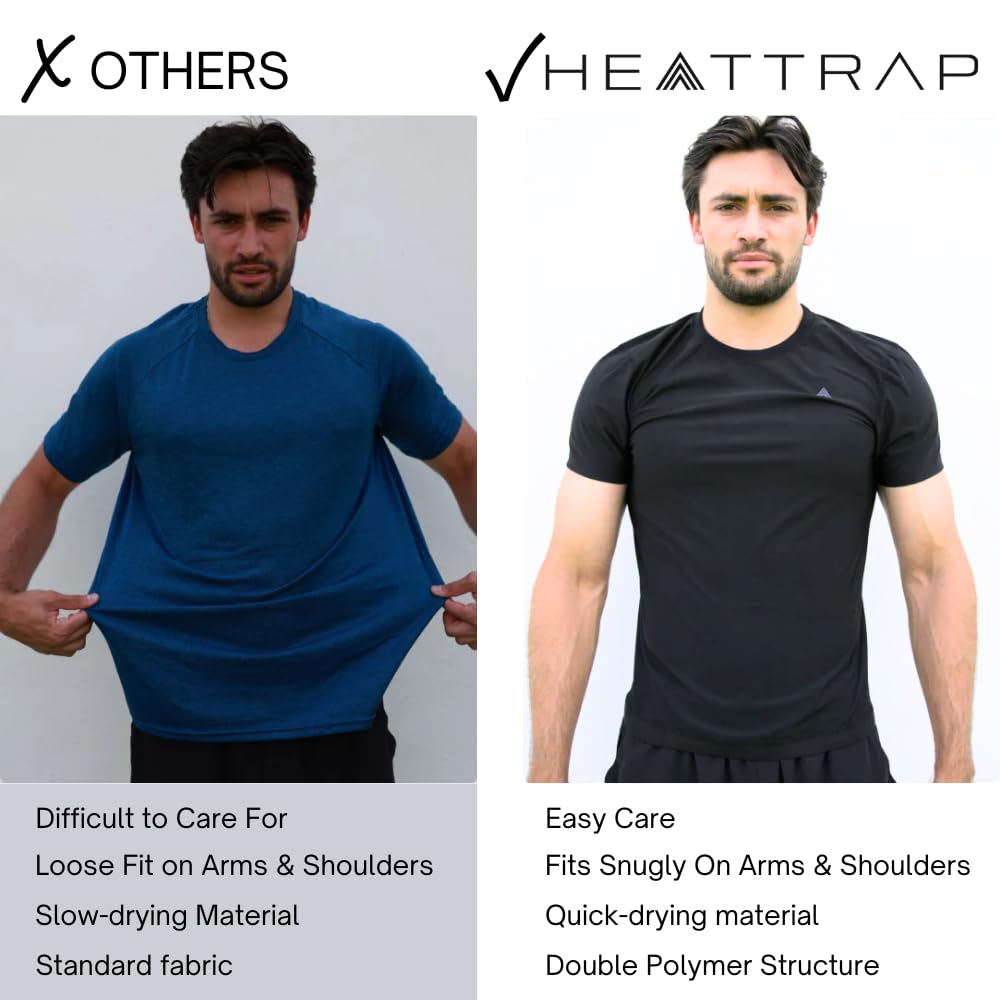 Men’s Sauna Suit Shirt - Heat Trapping Sweat Compression Vest for Weight Loss & Workout, Breathable Shapewear Top for Gym, Running & Fitness Training
