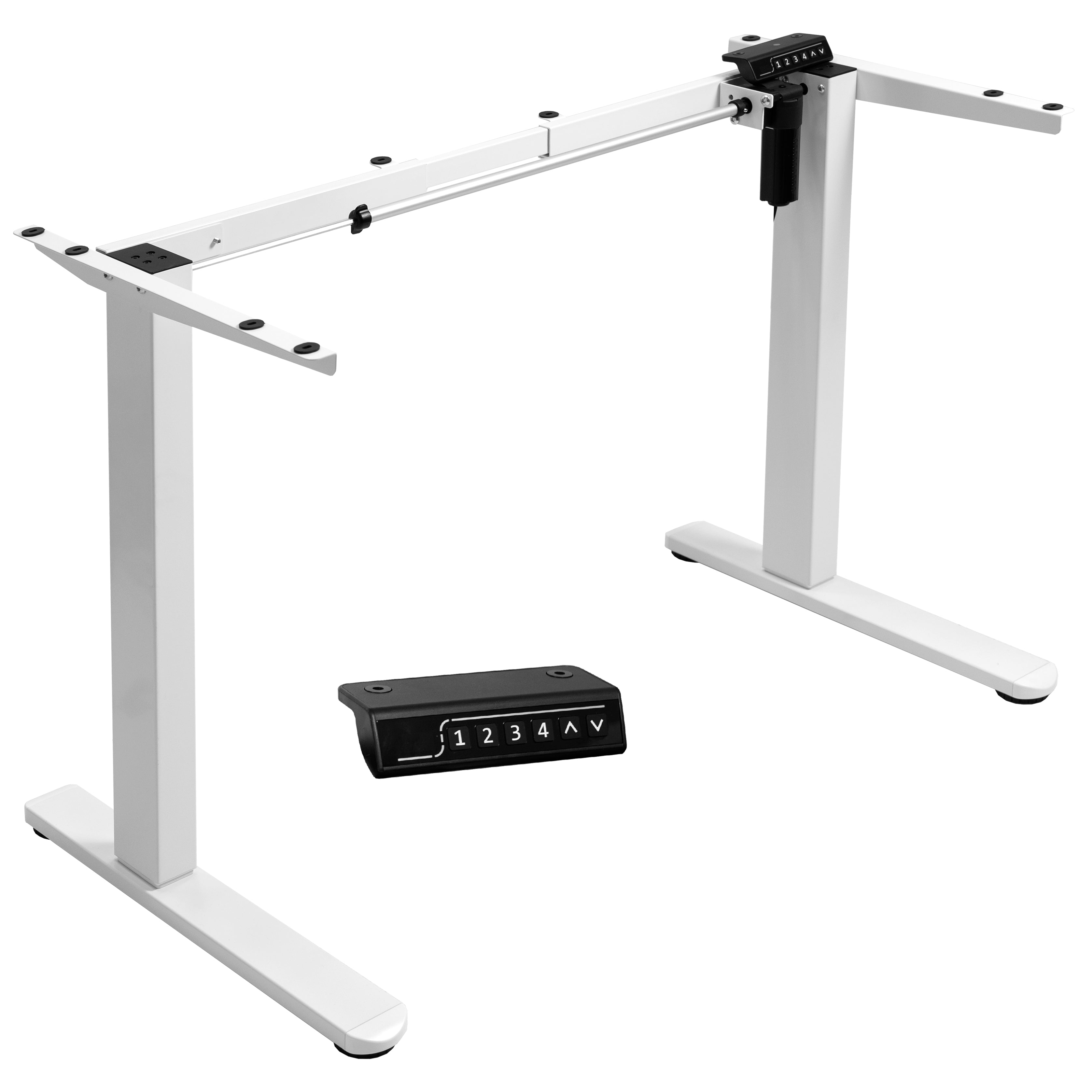 Adjustable Electric Standing Desk Frame with Single Motor - Ergonomic Home Office Desk for Work from Home & Study - Perfect for Small Spaces & Modern Workspaces