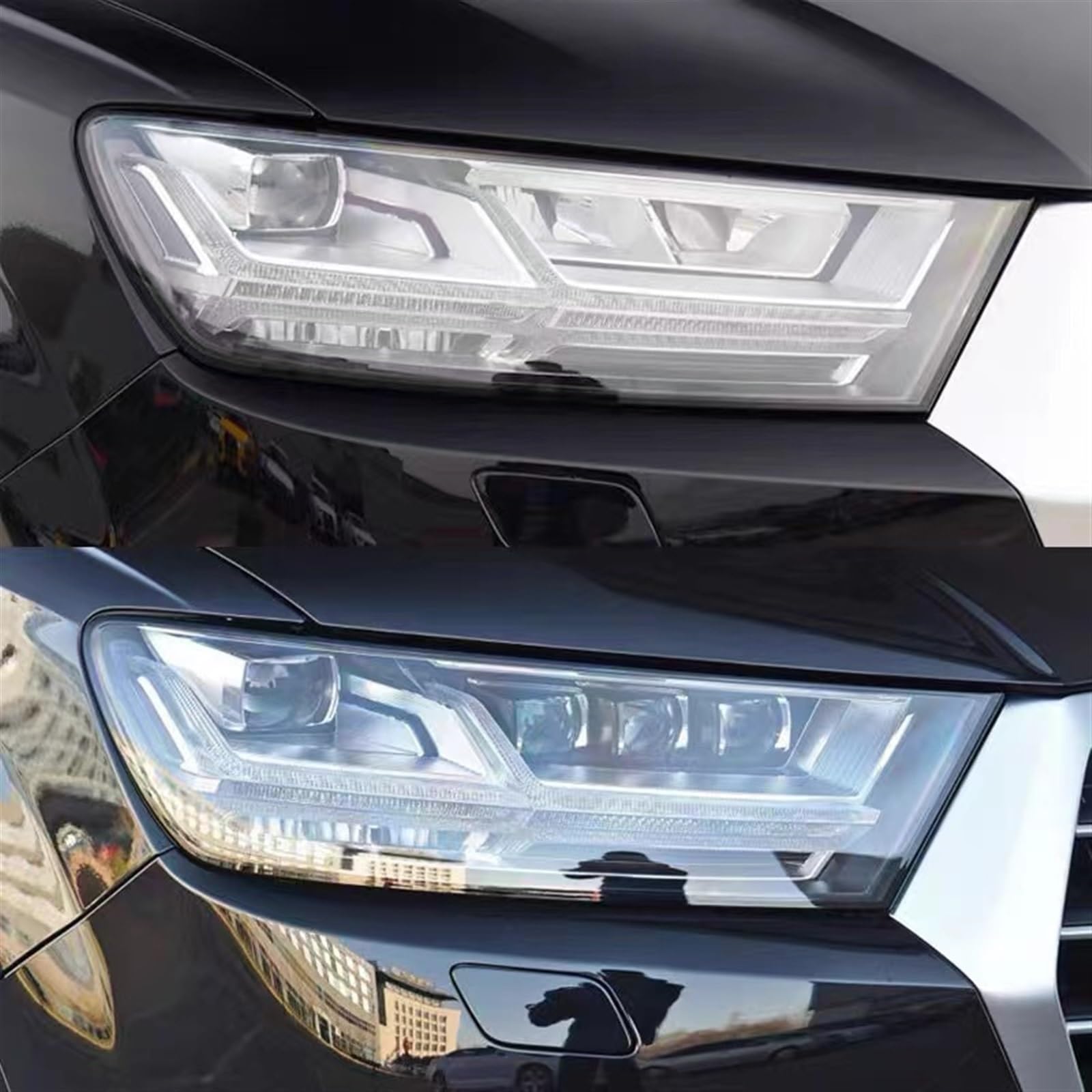 Kiyah Compatible Headlight Cover for Audi Q7 2016-2019 - Durable Lampshade Shell, Headlamp Shade & Glass Lens Replacement (Left Side) - Perfect for Night Driving & Weather Protection