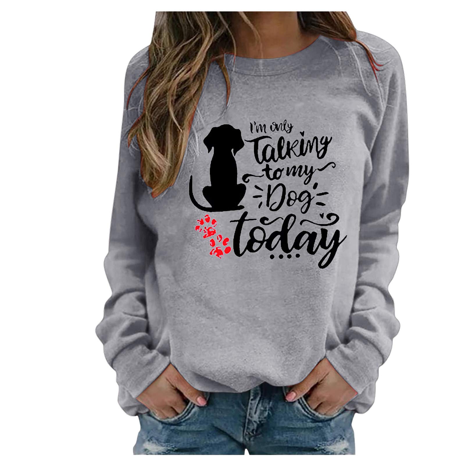 Gemira Women's Long Sleeve T-Shirt - O-Neck Casual Printed Blouse Pullover Cropped Top | Trendy Aesthetic Fashion for Everyday Wear & Street Style