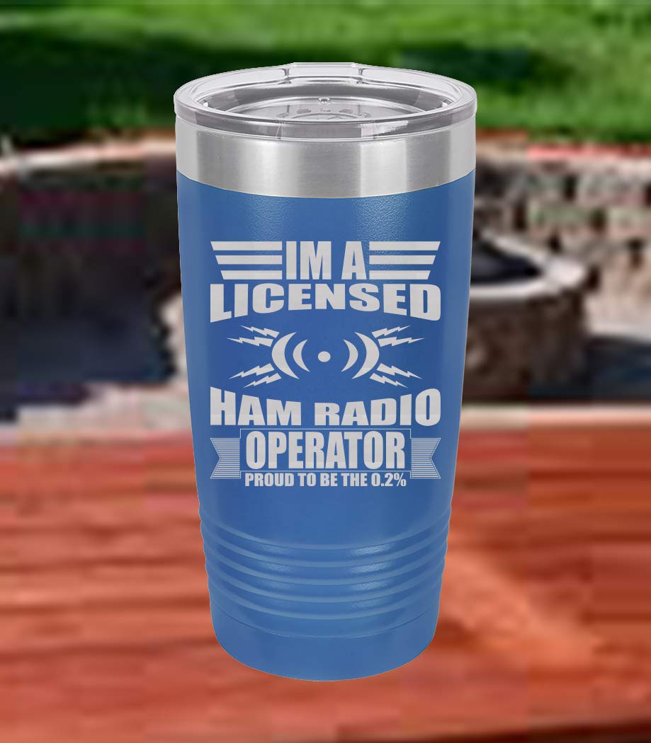 Premium 20oz HAM Radio Operator Coffee Tumbler - Insulated Stainless Steel Travel Mug for Amateur Radio Enthusiasts - Perfect for Field Operations, Commuting & Outdoor Adventures