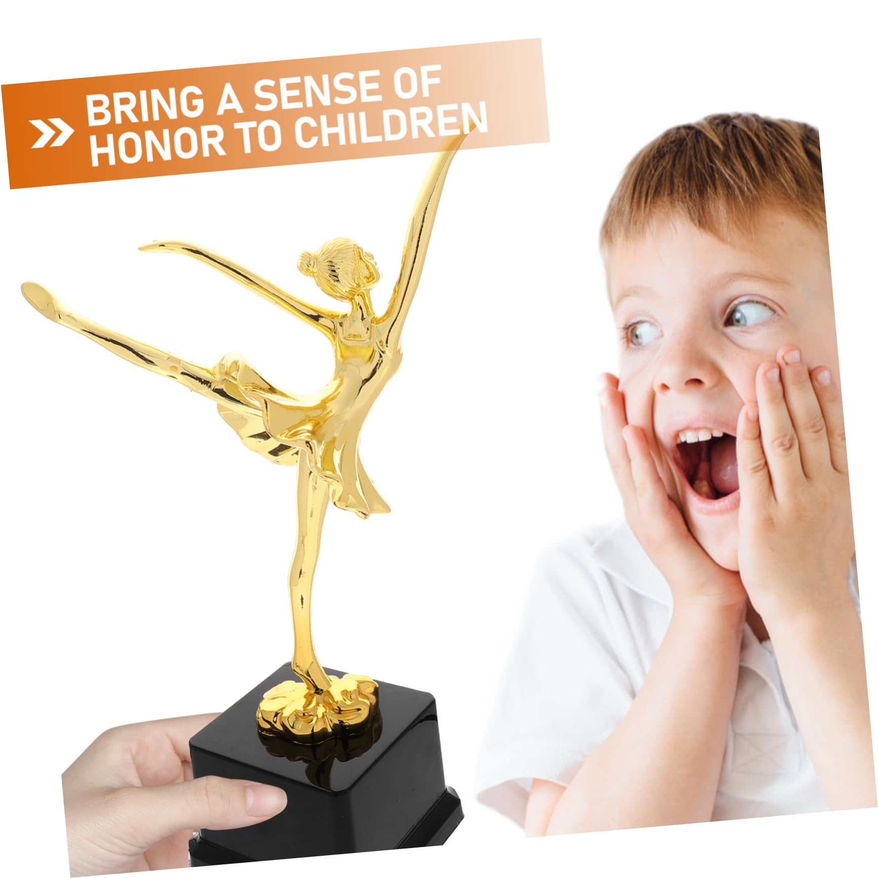 BELLIFFY Gold Dance Trophy Award - Ballet Competition Medal Cup for Kindergarten Graduation, Dance Recital & Performance Prizes - Perfect for Ballet, Jazz, Tap & Hip Hop Dance Awards Ceremonies
