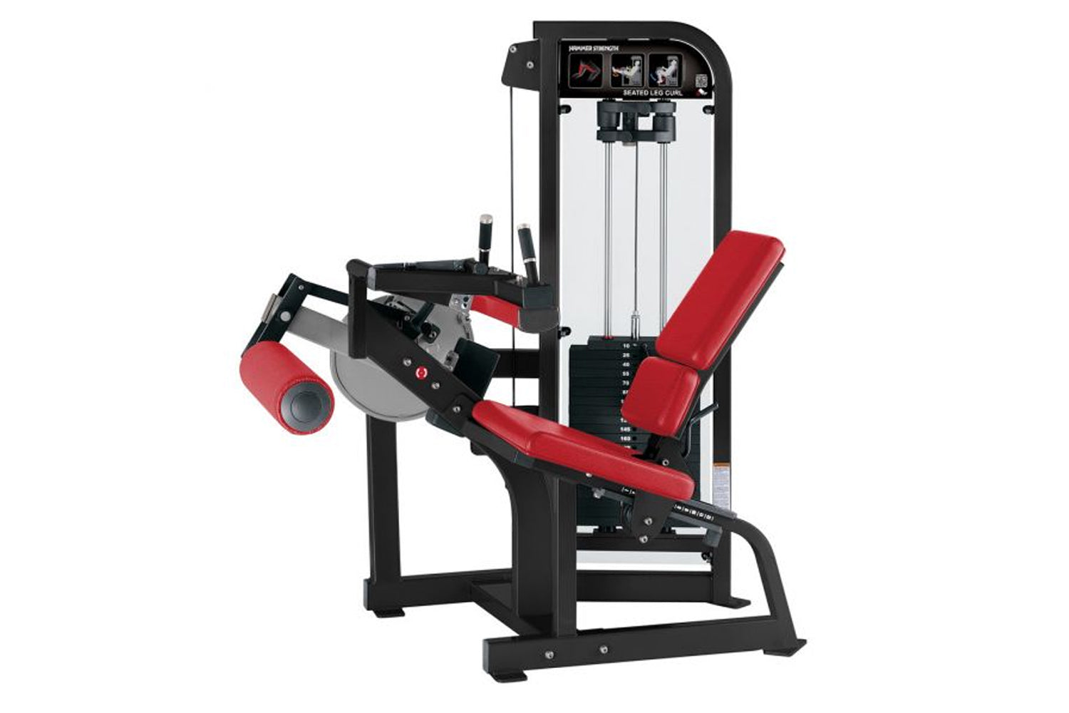 Hammer Strength Select Seated Leg Curl Machine - Professional Gym Equipment for Home & Commercial Use - Perfect for Leg Workouts & Strength Training