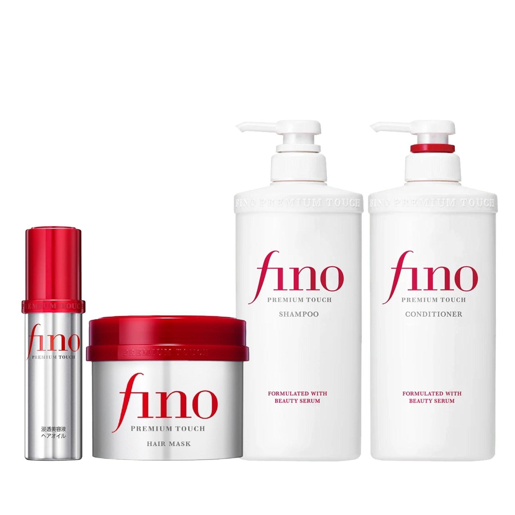 Fino Premium Touch Shampoo with Beauty Serums - 550ml Hair Care for Smooth & Shiny Hair - Perfect for Daily Use & Salon-Quality Results at Home
