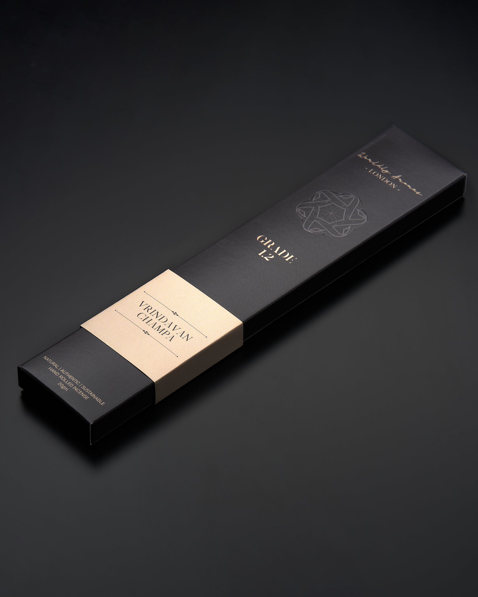 Premium Vrindavan Champa Incense Sticks - Handmade Natural Aromatherapy for Meditation, Yoga & Relaxation - Worldly Aromas Brand