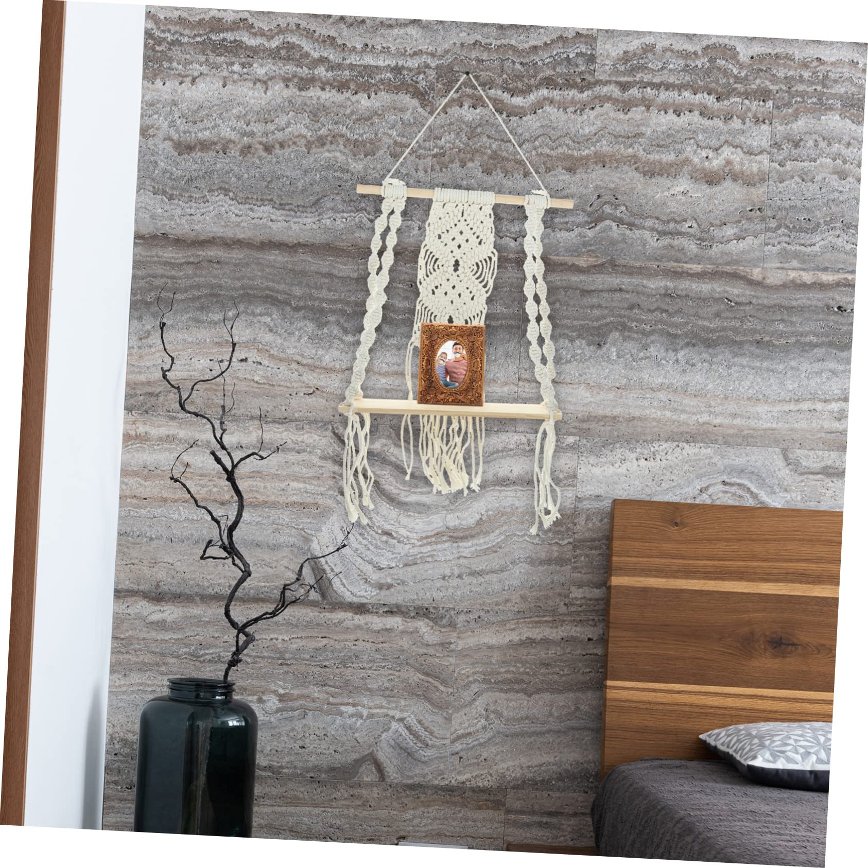 ULDIGI Floating Wall Plant Pot Holder - Decorative Wall Mounted Shelf for Indoor Plants | Perfect for Home, Office, and Garden Decor