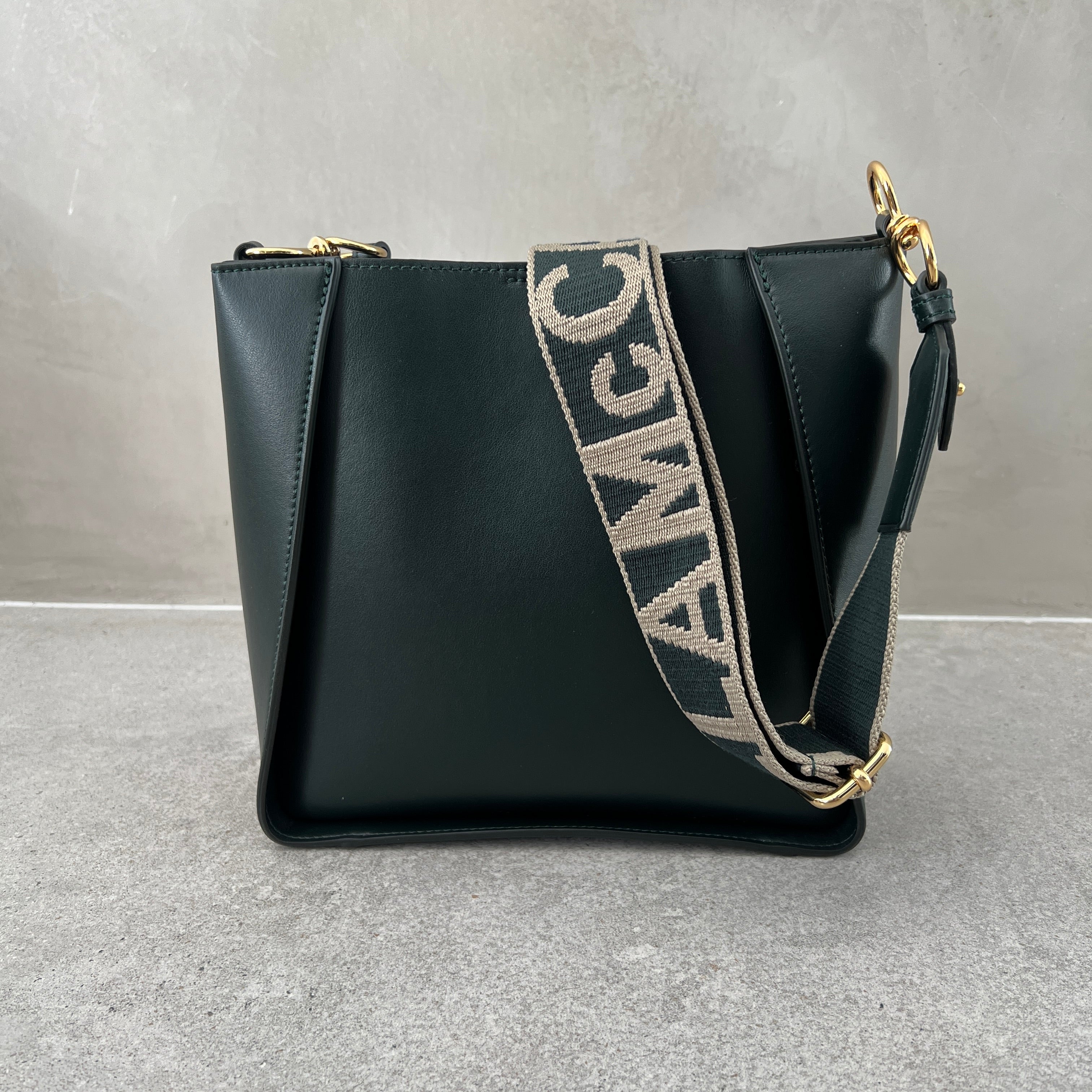 Stella Logo Mini Crossbody Hobo Bag in Pine - Stylish & Compact Purse for Women, Perfect for Everyday Use, Travel, and Casual Outings