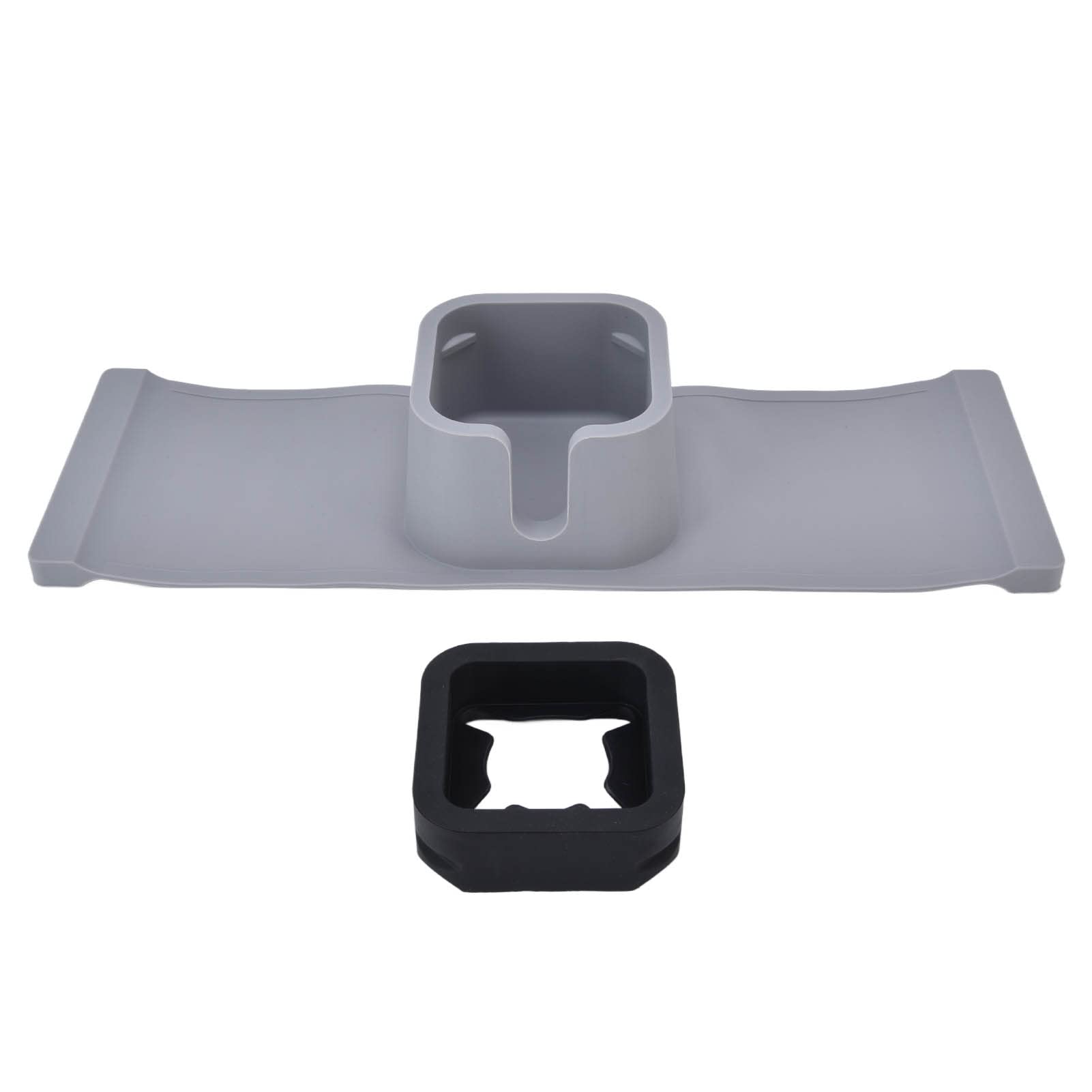 Non-Slip Silicone Couch Cup Holder - Sofa Arm Tray for Drinks & Snacks, Home Living Room & Balcony Use (Grey, Black, Brown Options) - Perfect for Movie Nights, Relaxing & Entertaining Guests