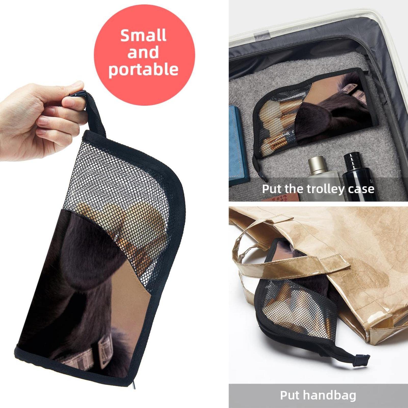 Premium 12-Piece Makeup Brush Organizer Bag with Holder Case - Portable Travel Cosmetic Brush Storage for Professional Artists & Beginners - Ideal for Home, Travel, and Salon Use