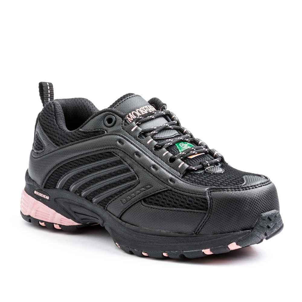 Moosehead Women's Steel Toe Athletic Shoes - Lightweight Safety Work Sneakers for Women - Perfect for Construction, Warehouse & Outdoor Work