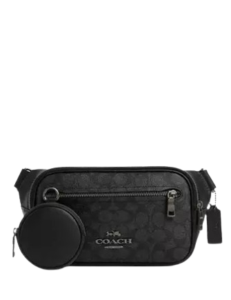 Coach Elias Belt Bag in Signature Canvas - Stylish Crossbody Bag for Women, Perfect for Travel, Shopping & Everyday Use
