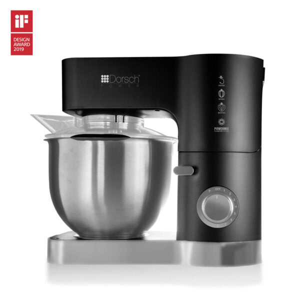 Dorsch Stand Mixer - 6.5 Qt Professional Kitchen Mixer with 10 Speeds, Stainless Steel Bowl - Perfect for Baking, Dough Kneading, Whipping Cream & More